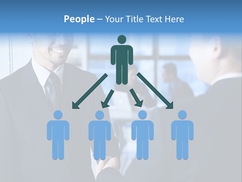 Service Businessman Man PowerPoint Template