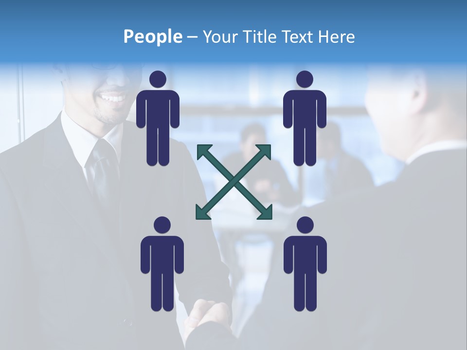 Service Businessman Man PowerPoint Template