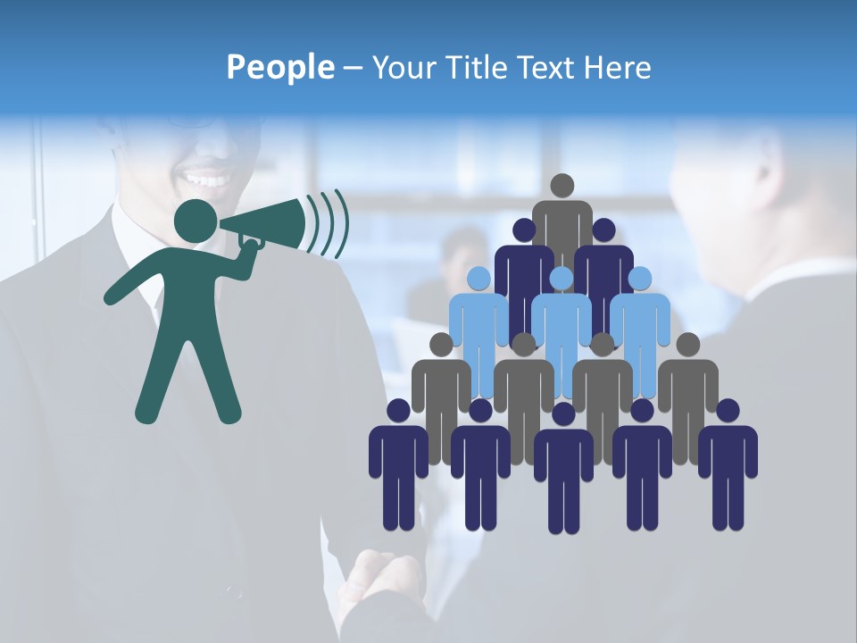 Service Businessman Man PowerPoint Template