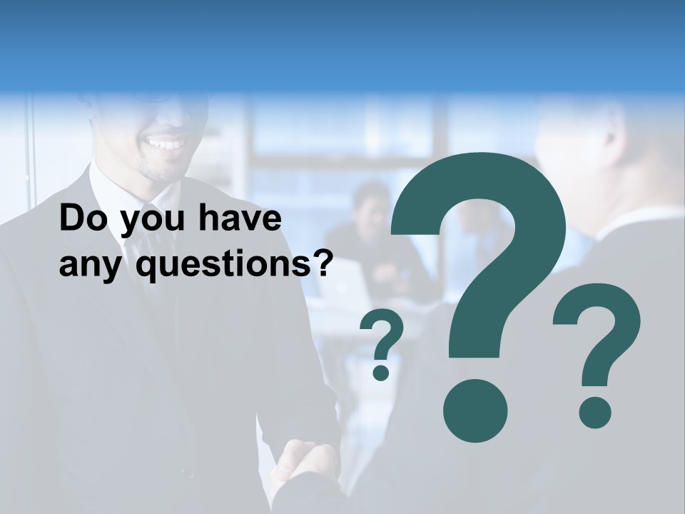 Service Businessman Man PowerPoint Template