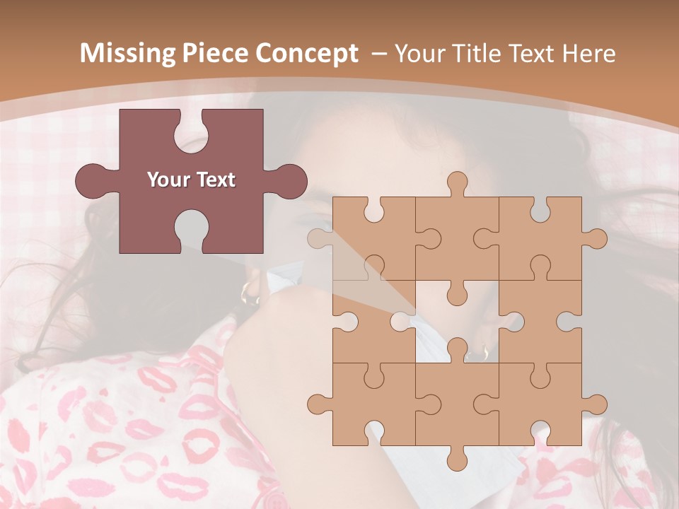 Person Latina Laying PowerPoint Template