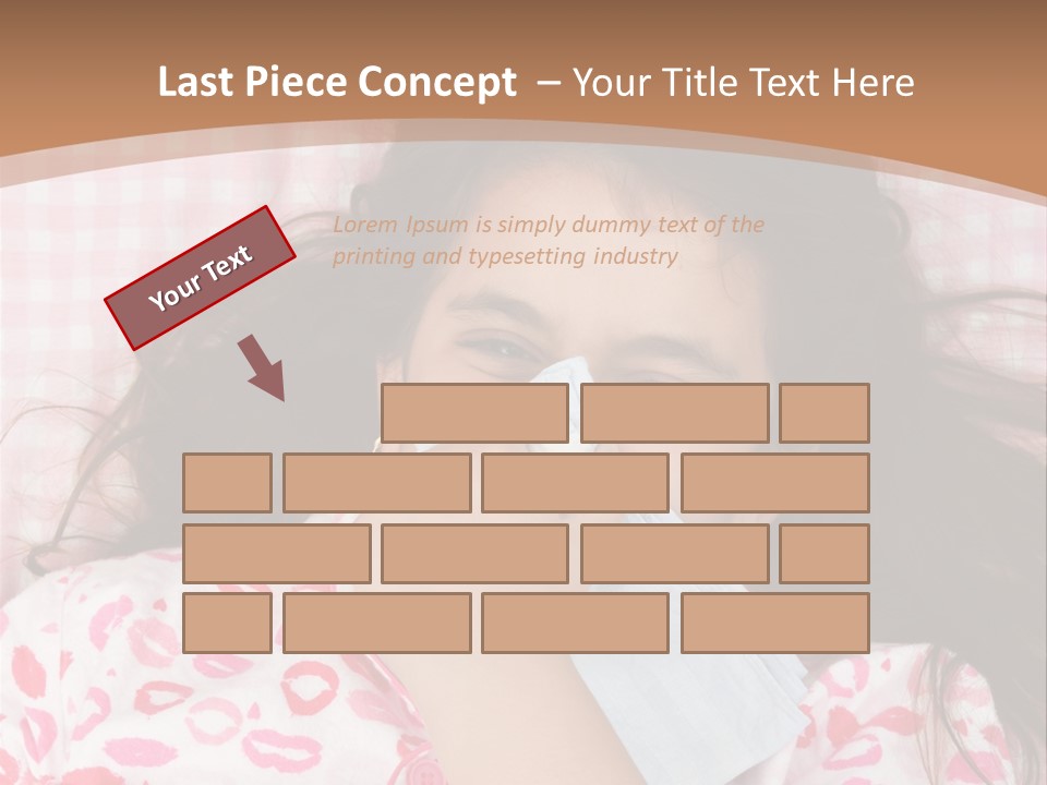 Person Latina Laying PowerPoint Template