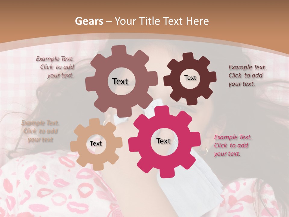 Person Latina Laying PowerPoint Template