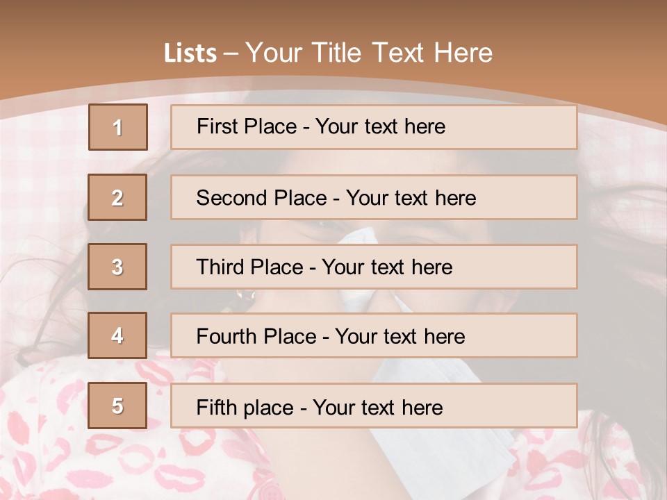 Person Latina Laying PowerPoint Template