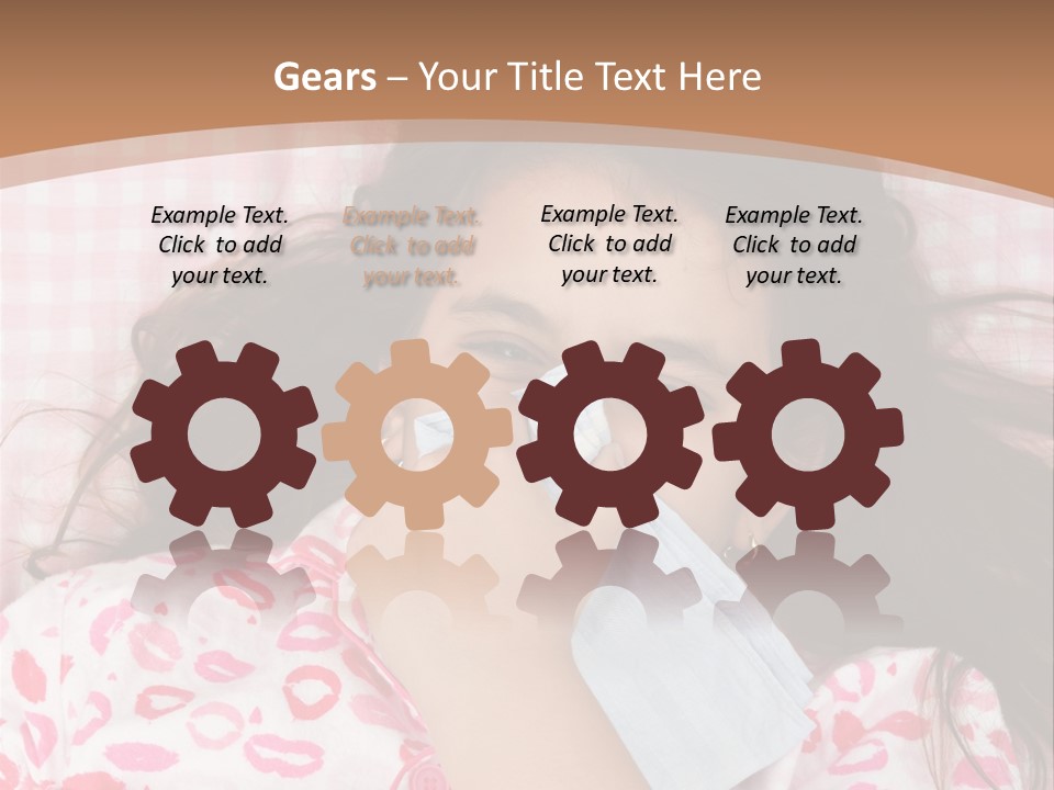 Person Latina Laying PowerPoint Template