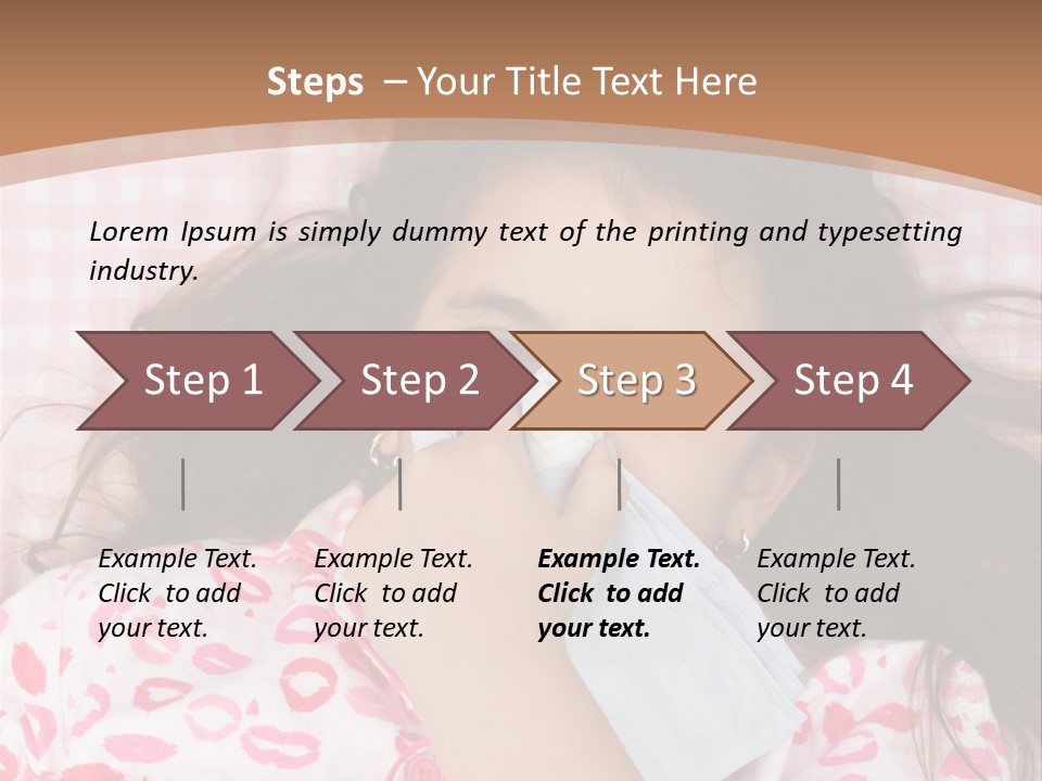 Person Latina Laying PowerPoint Template