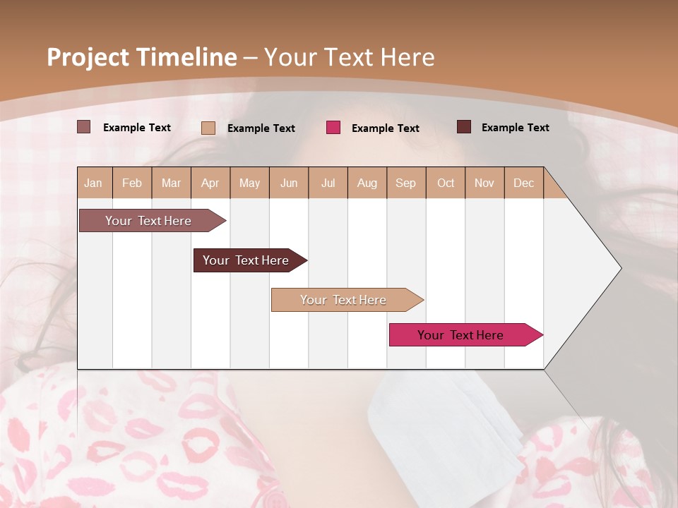 Person Latina Laying PowerPoint Template