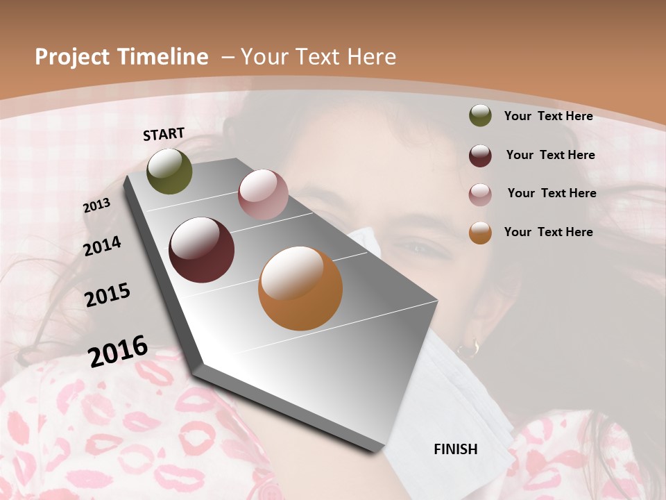 Person Latina Laying PowerPoint Template