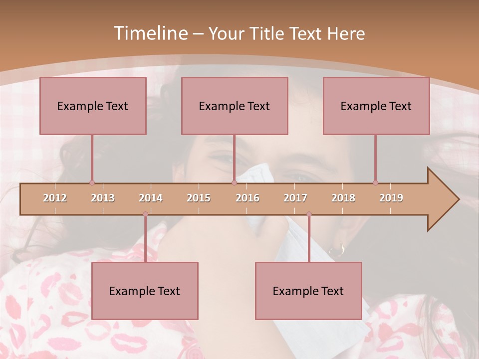 Person Latina Laying PowerPoint Template