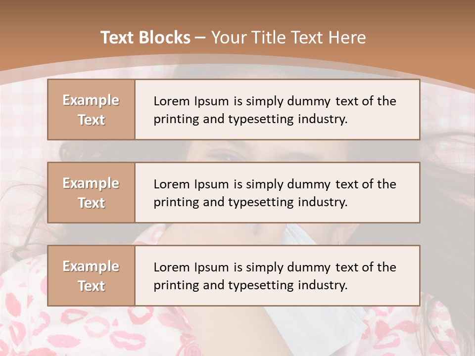 Person Latina Laying PowerPoint Template