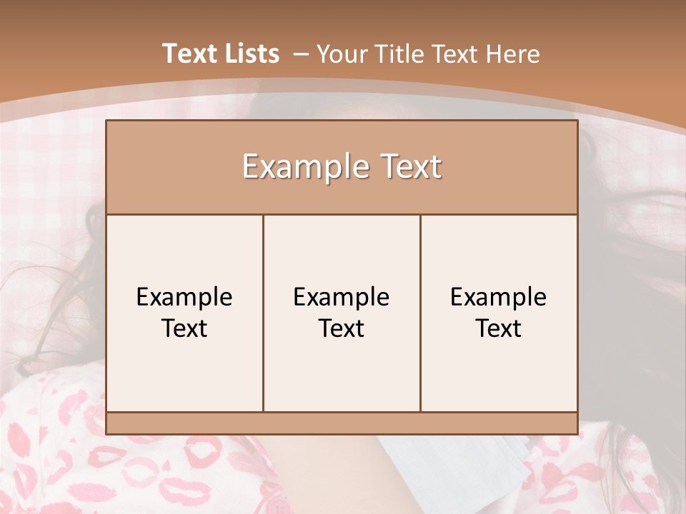 Person Latina Laying PowerPoint Template