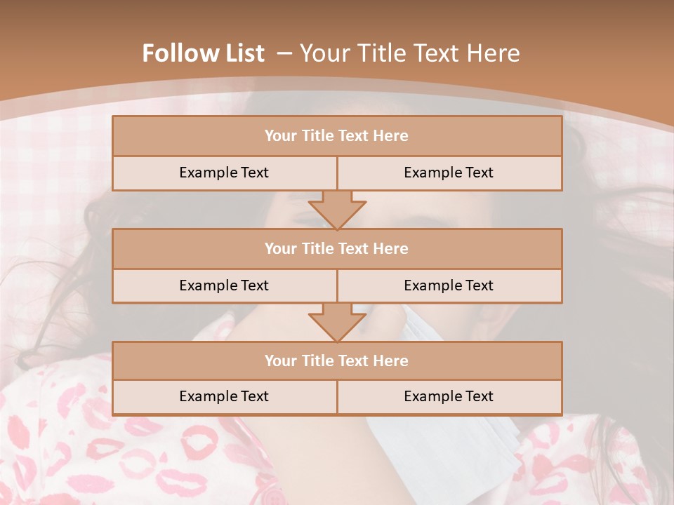 Person Latina Laying PowerPoint Template