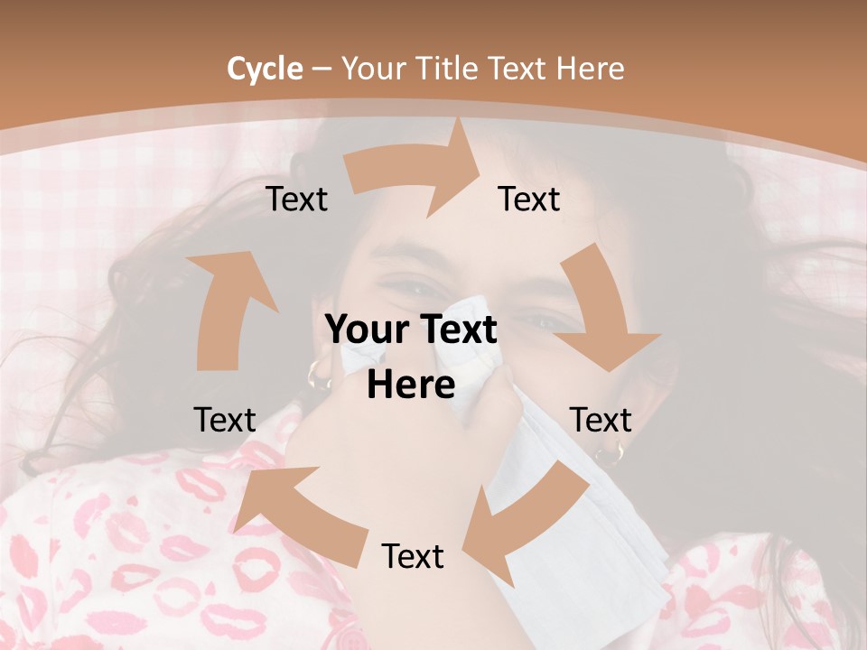 Person Latina Laying PowerPoint Template