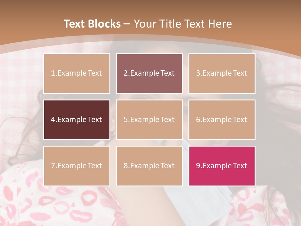 Person Latina Laying PowerPoint Template