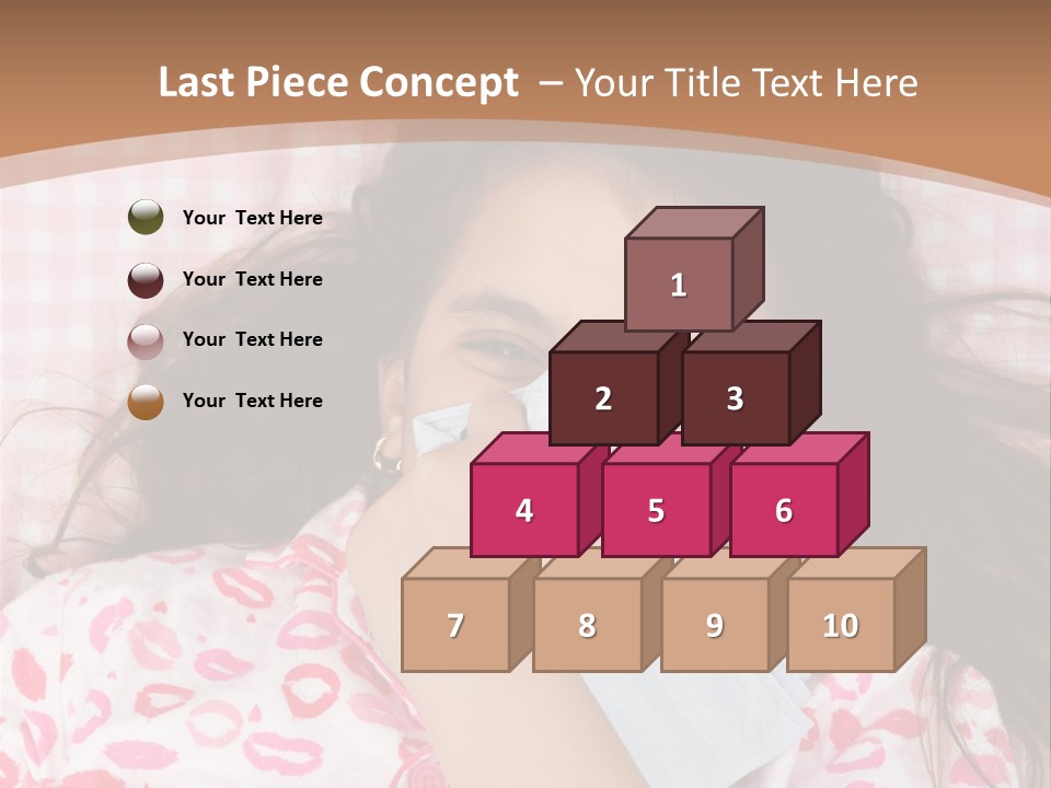 Person Latina Laying PowerPoint Template