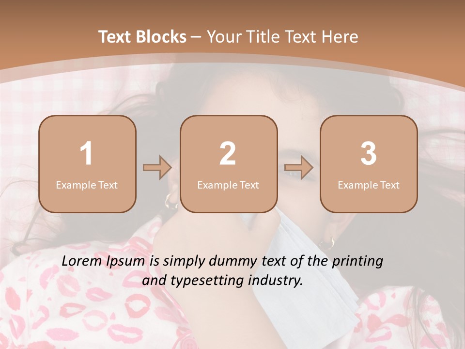 Person Latina Laying PowerPoint Template