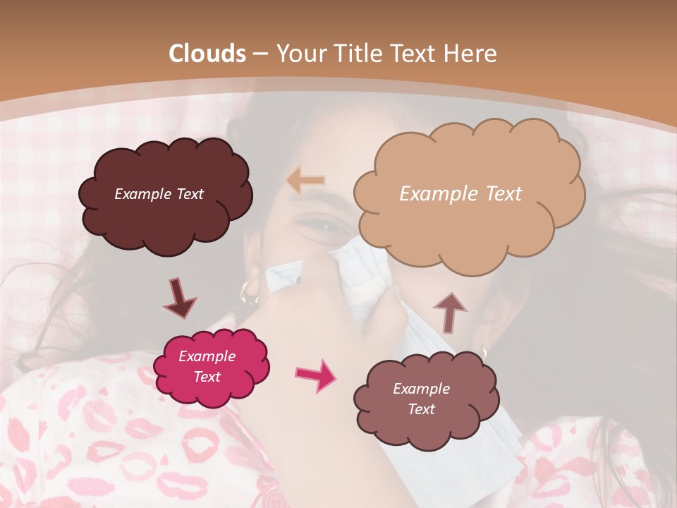 Person Latina Laying PowerPoint Template