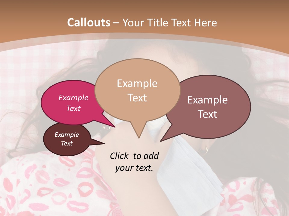 Person Latina Laying PowerPoint Template