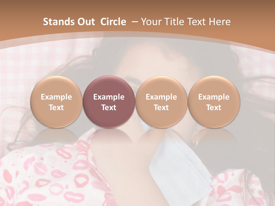 Person Latina Laying PowerPoint Template
