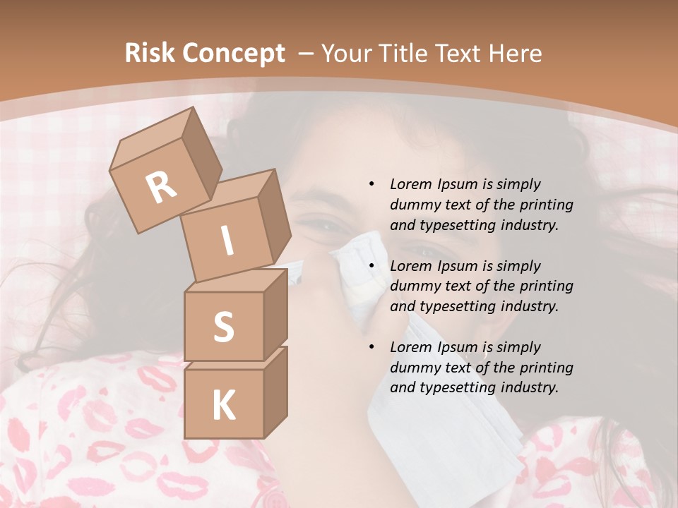 Person Latina Laying PowerPoint Template