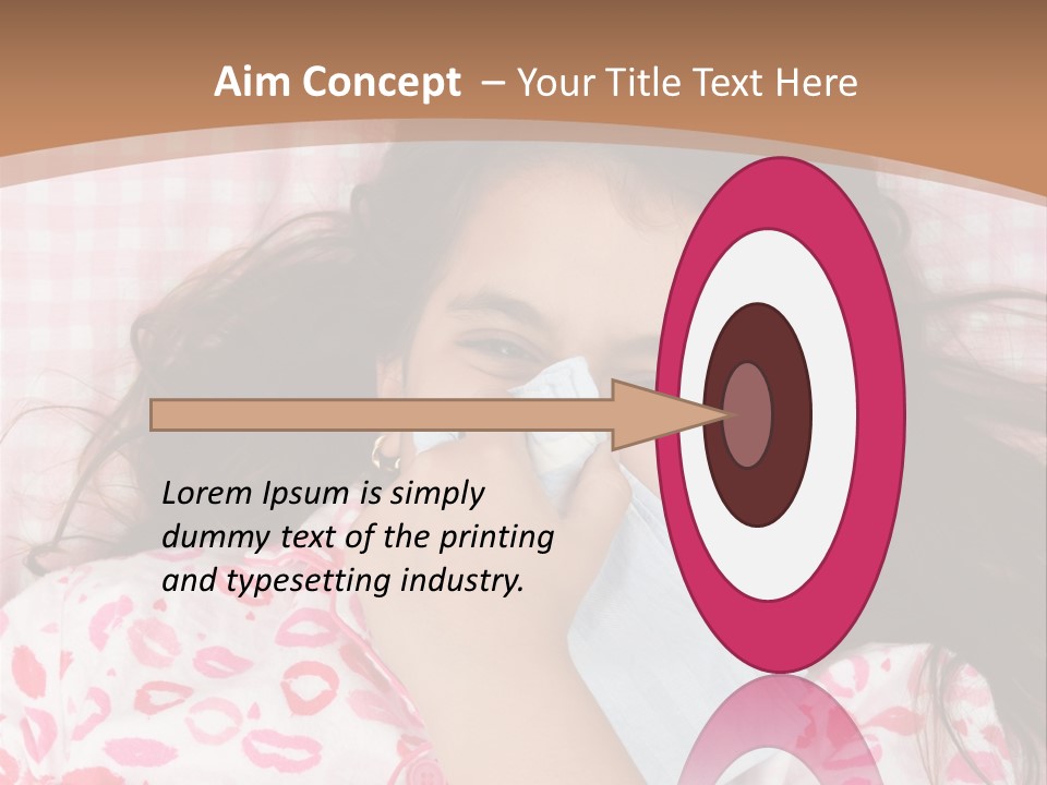 Person Latina Laying PowerPoint Template