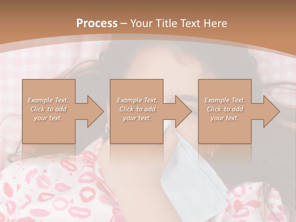 Person Latina Laying PowerPoint Template