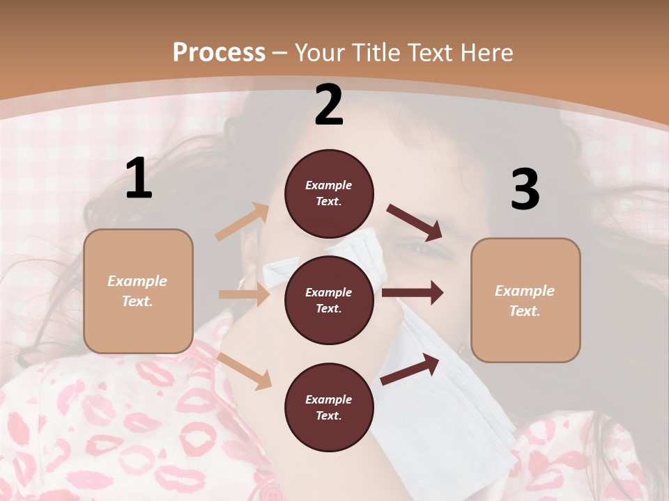 Person Latina Laying PowerPoint Template