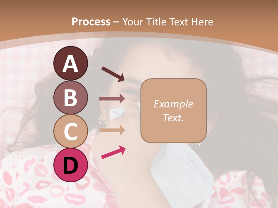 Person Latina Laying PowerPoint Template