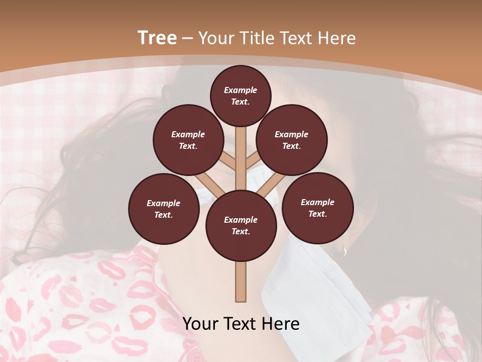 Person Latina Laying PowerPoint Template