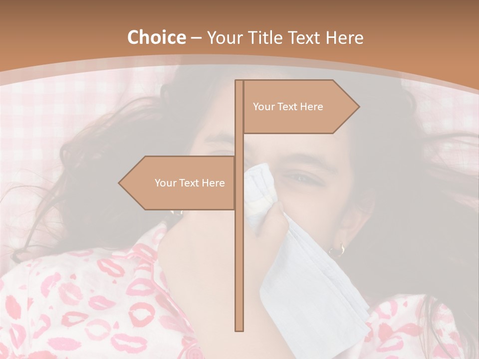 Person Latina Laying PowerPoint Template