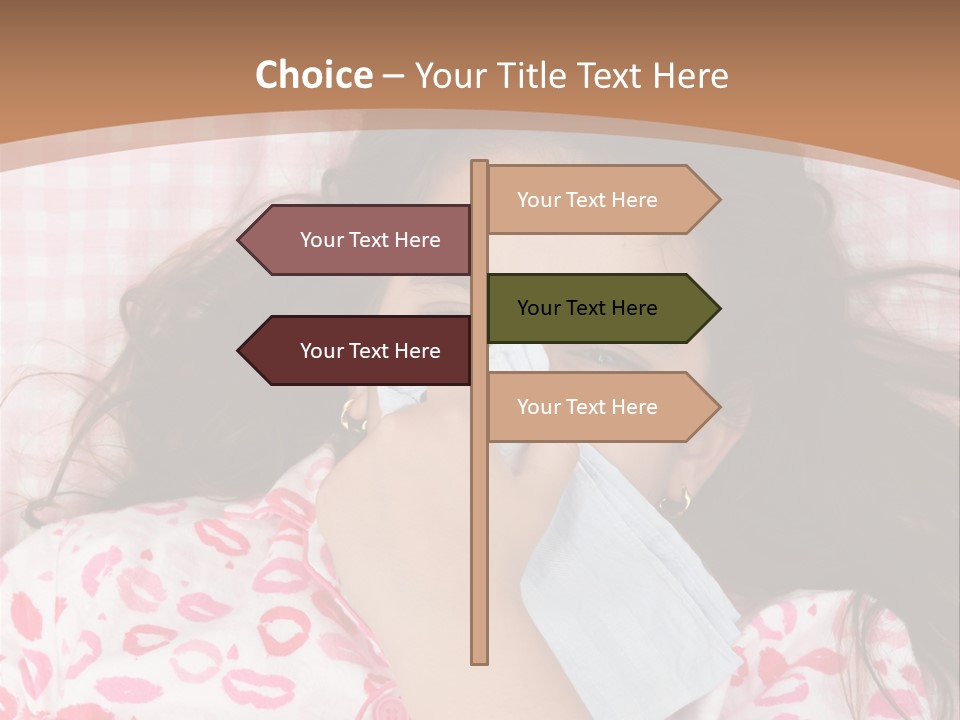 Person Latina Laying PowerPoint Template