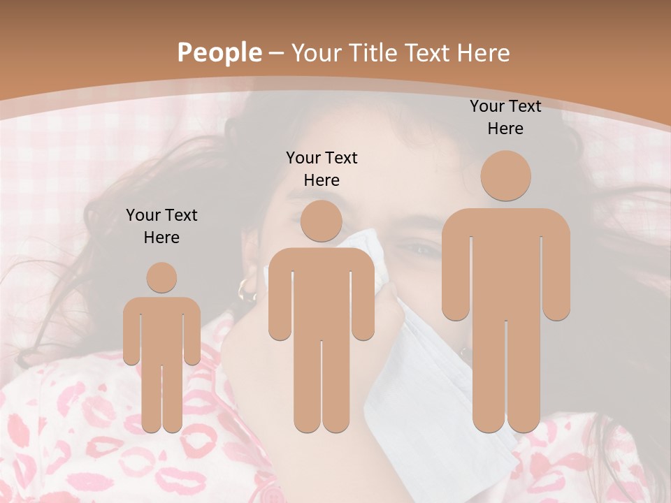 Person Latina Laying PowerPoint Template