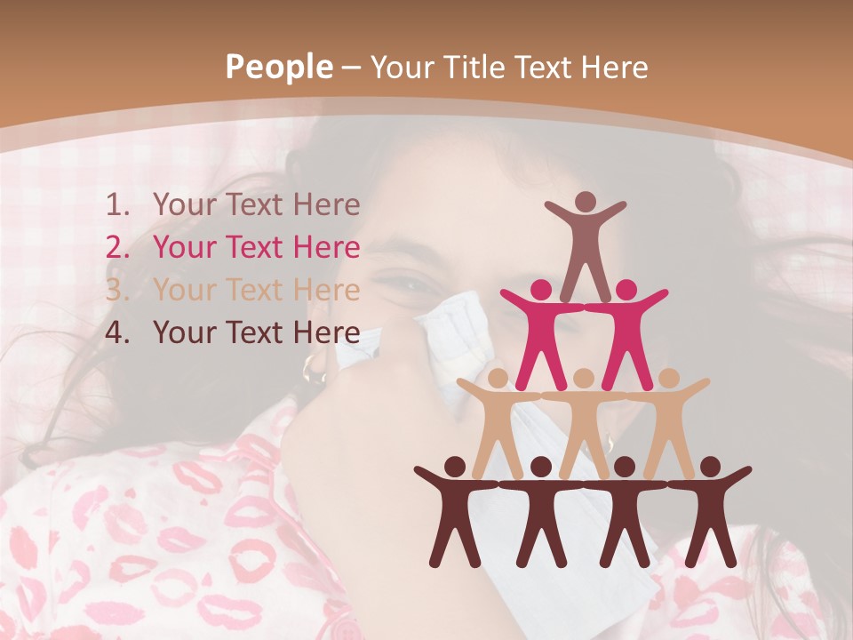 Person Latina Laying PowerPoint Template
