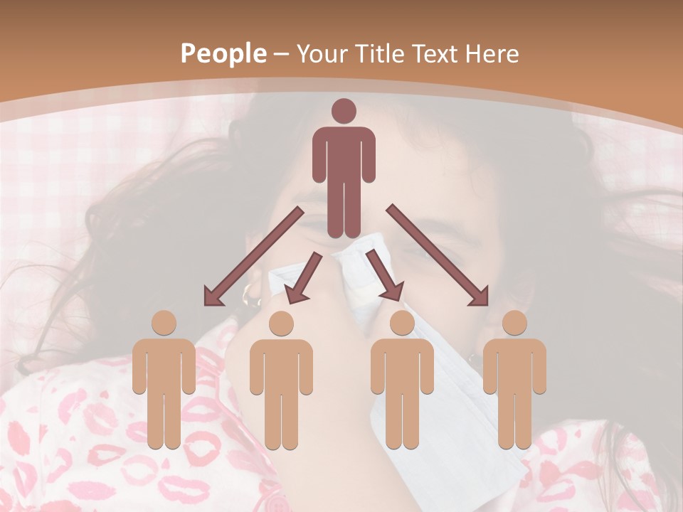 Person Latina Laying PowerPoint Template