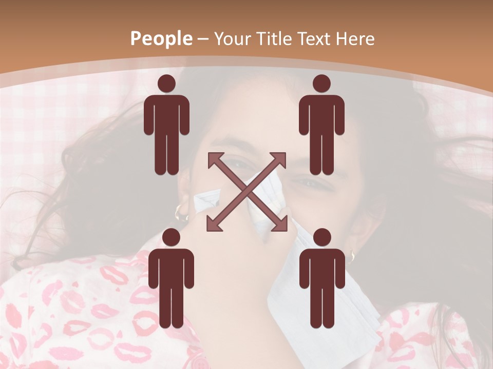 Person Latina Laying PowerPoint Template