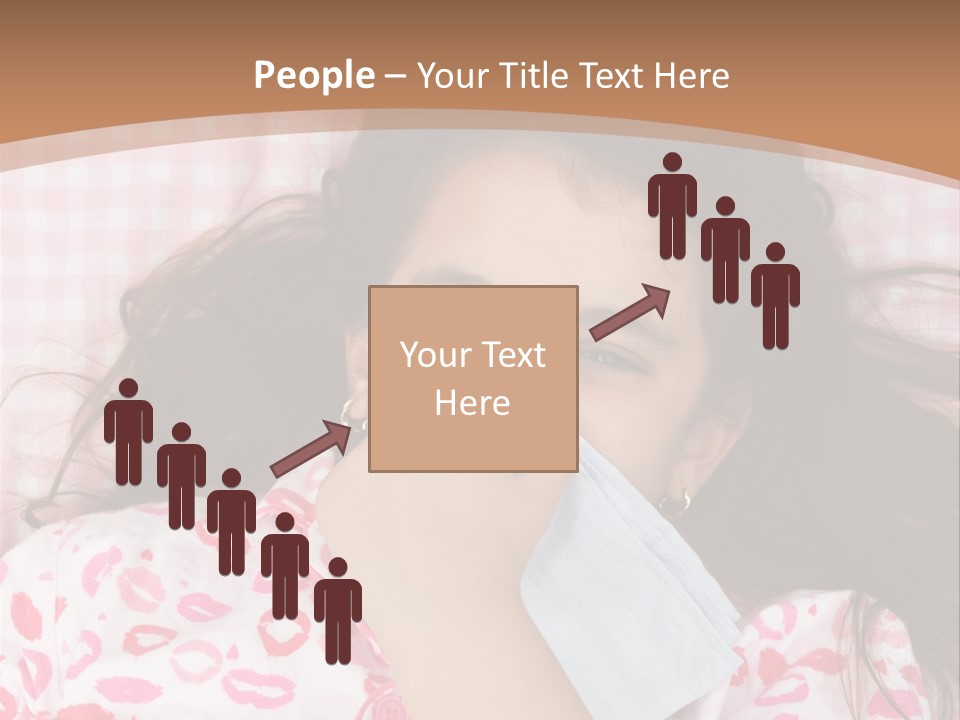 Person Latina Laying PowerPoint Template