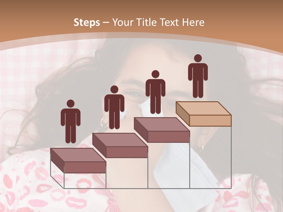 Person Latina Laying PowerPoint Template