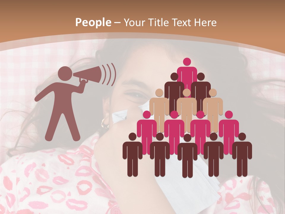 Person Latina Laying PowerPoint Template