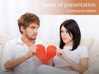 Caucasian Couple People PowerPoint Template