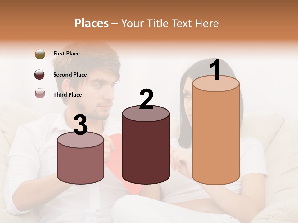 Caucasian Couple People PowerPoint Template