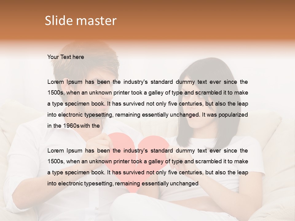 Caucasian Couple People PowerPoint Template