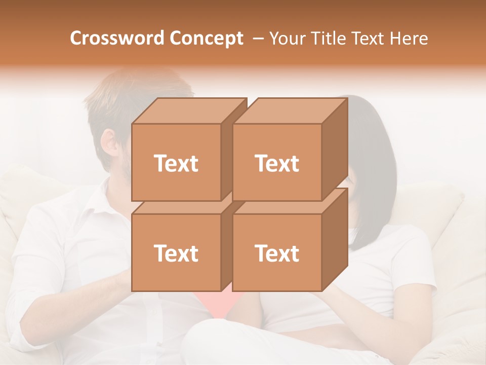 Caucasian Couple People PowerPoint Template