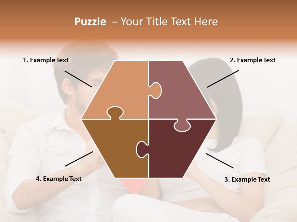 Caucasian Couple People PowerPoint Template