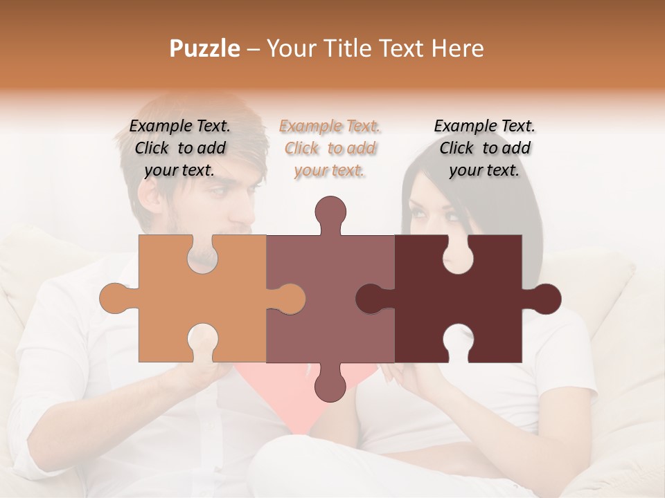 Caucasian Couple People PowerPoint Template