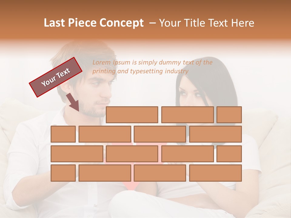 Caucasian Couple People PowerPoint Template
