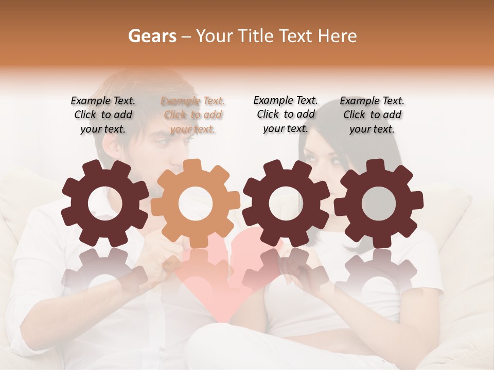 Caucasian Couple People PowerPoint Template