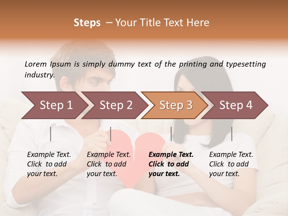 Caucasian Couple People PowerPoint Template