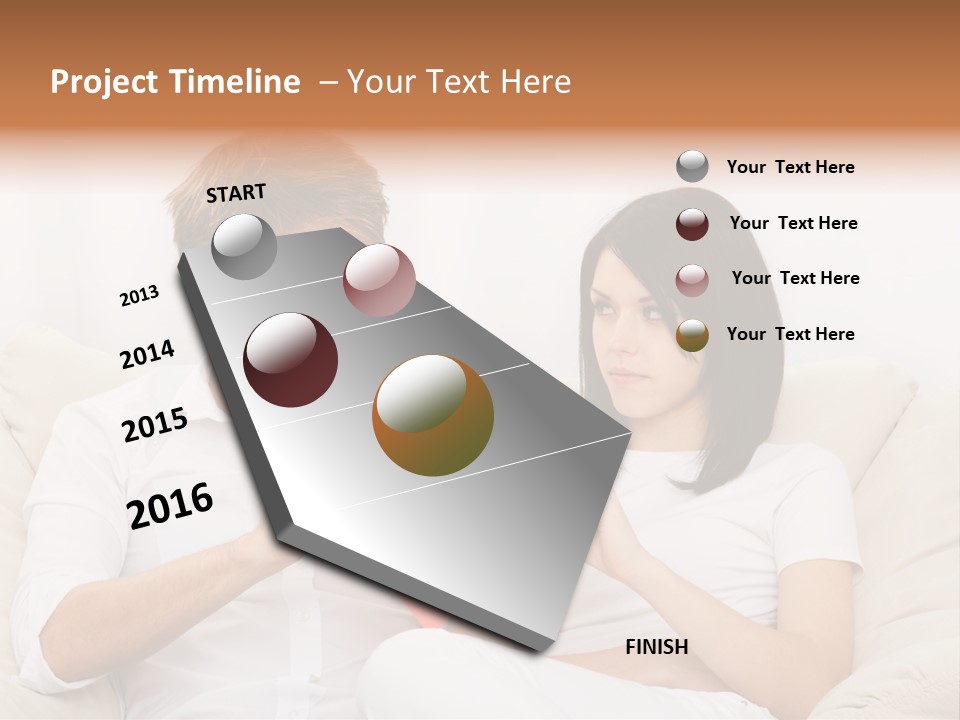 Caucasian Couple People PowerPoint Template