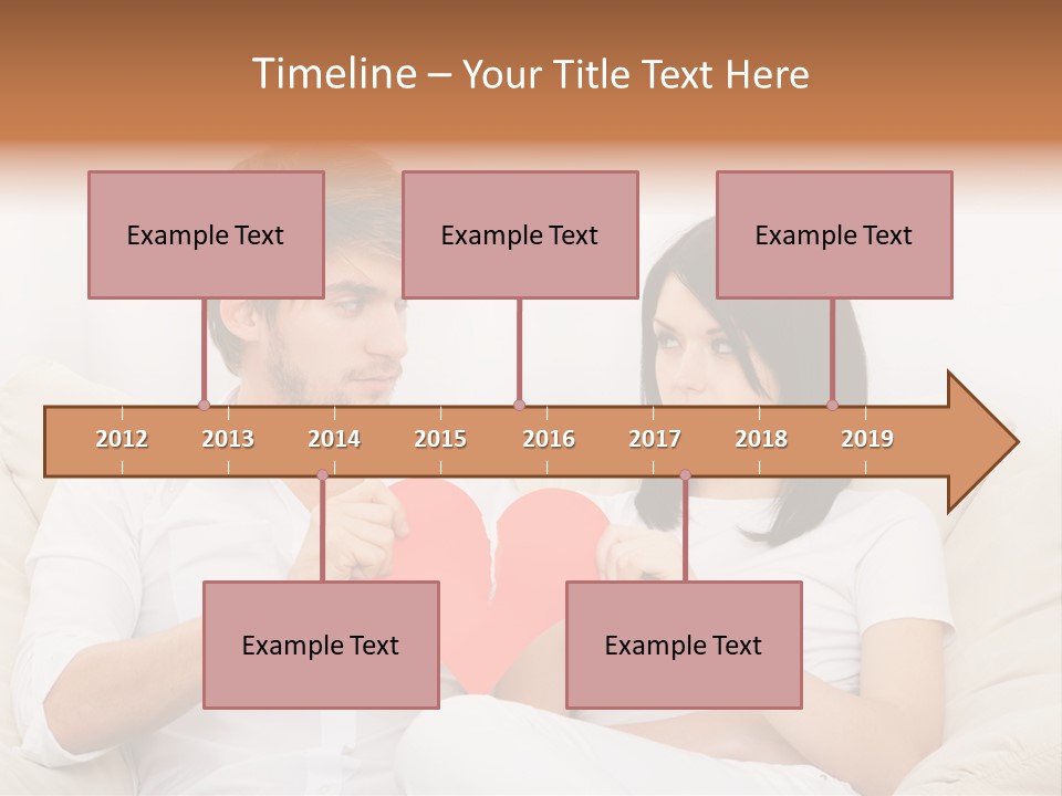 Caucasian Couple People PowerPoint Template