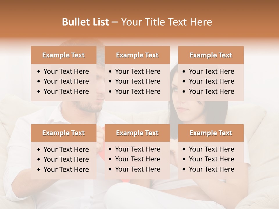 Caucasian Couple People PowerPoint Template